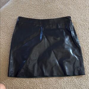 Milly Black Leather Skirt Never Worn